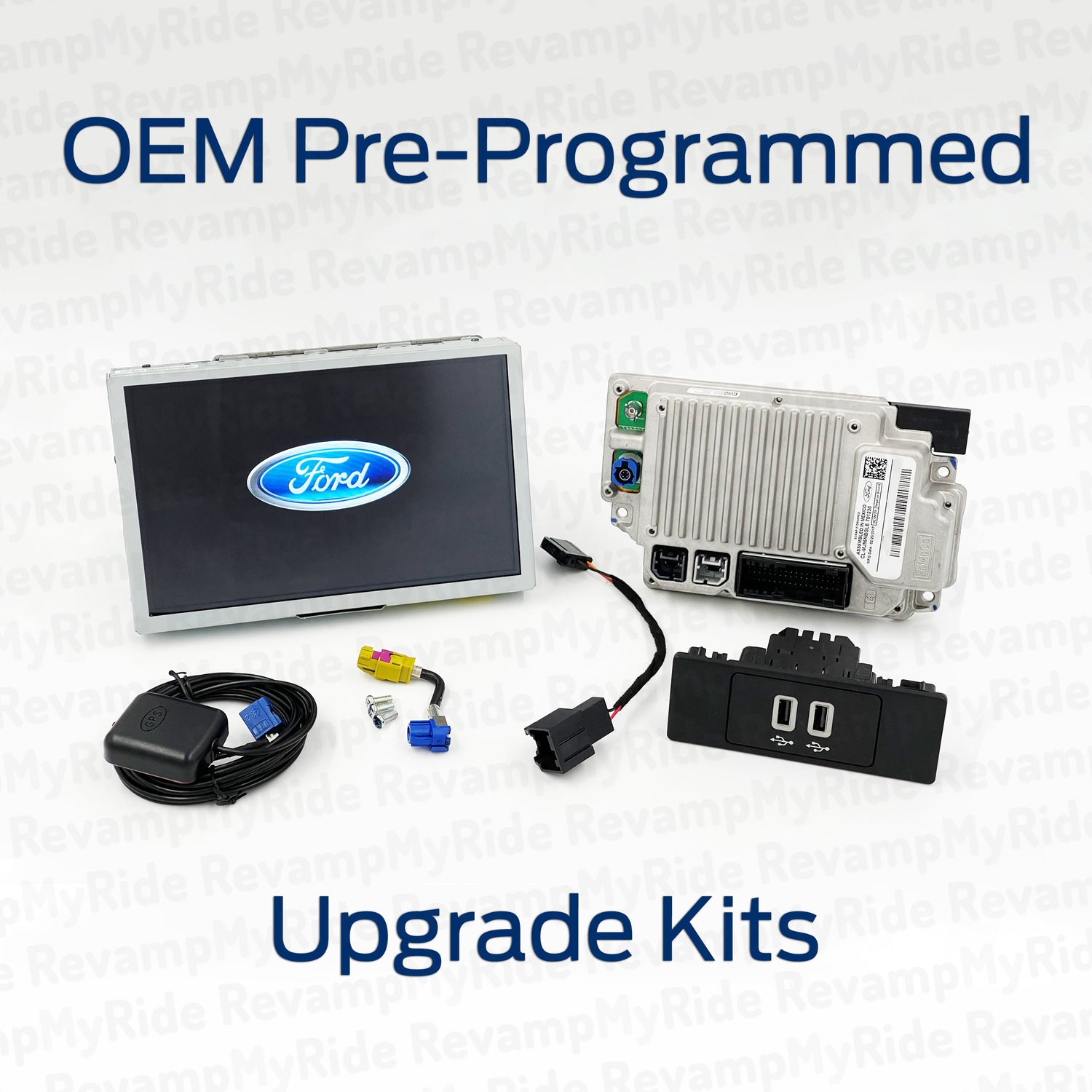 sync 2 to sync 3 upgrade kit for ford and lincoln models produced between 2011 and 2016 with all components needed for plug and play functionality